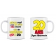 Mug 20 ans homme