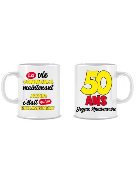 Mug 50 ans homme