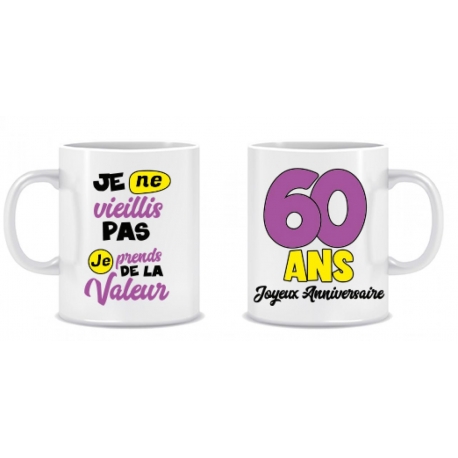 Mug 60 ans homme