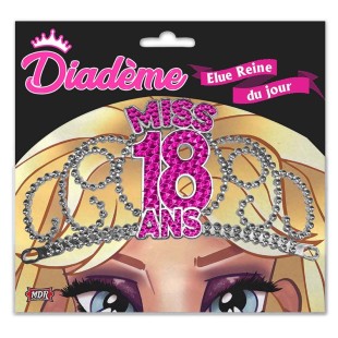 Diadème miss rose - Anniversaire