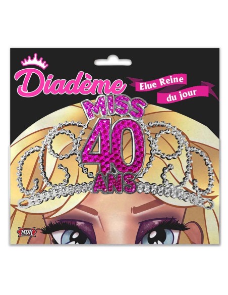 Diadème miss rose - 30 ans
