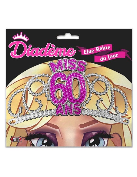 Diadème miss rose - 50 ans