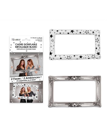 Cadre gonflable métallique - Argent
