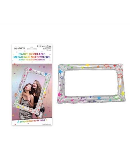 Cadre gonflable métallique - fucshia