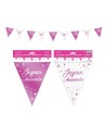 Guirlande fanions anniversaire paillettes - Fucshia