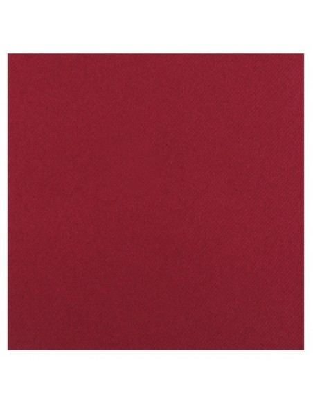 25 serviettes voie sèche 40x40cm - Rouge