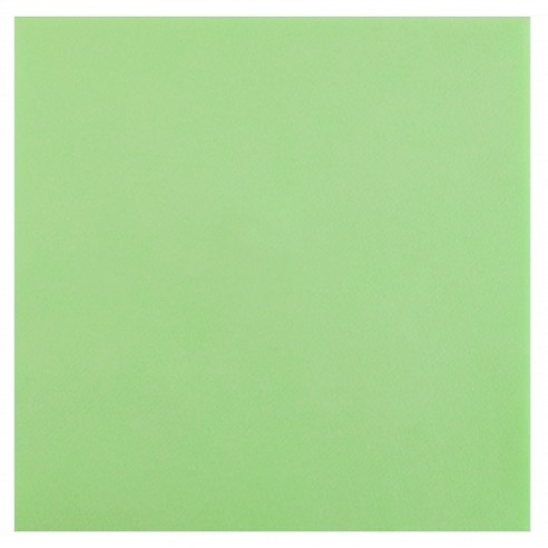 25 serviettes voie sèche 40x40cm - Vert pomme