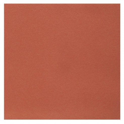 25 serviettes voie sèche 40x40cm - Terracotta
