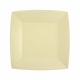 10 assiettes carrées 18x18cm - Blanc