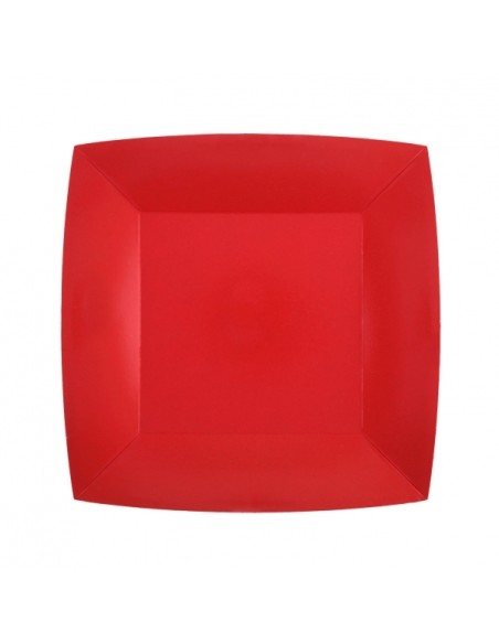 10 assiettes carrées 18x18cm - Parme
