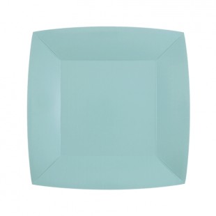 10 assiettes carrées 18x18cm - Mint