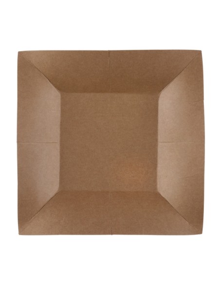 10 assiettes carrées 18x18cm - Bleu marine