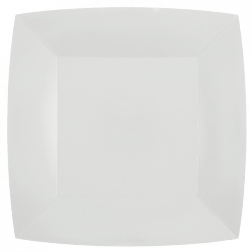 10 assiettes carrées 18x18cm - Kraft