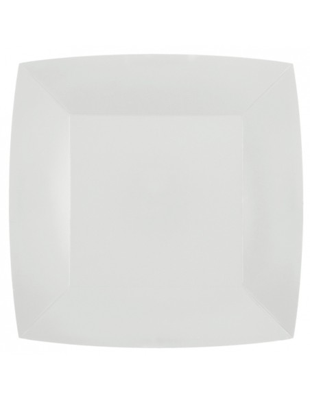 10 assiettes carrées 18x18cm - Kraft