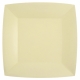 10 assiettes carrées 23x23cm - Blanc