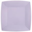 10 assiettes carrées 23x23cm - Parme