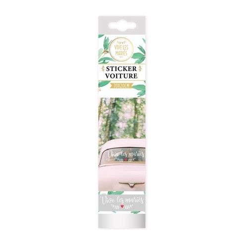 Sticker voiture mariage