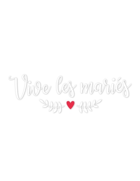 Sticker voiture mariage