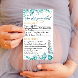 Sachet 6 feuilles jeu baby shower