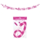 Guirlande lettre joyeux anniversaire 4m - Fucshia