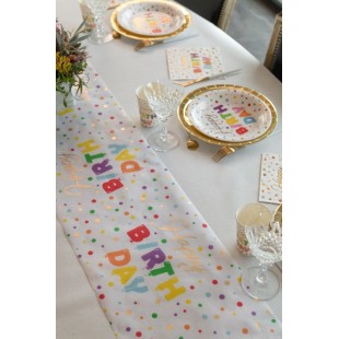 Chemin de table Ballons et paillettes 5m 2