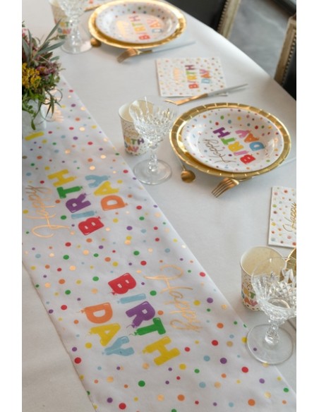 Chemin de table Ballons et paillettes 5m