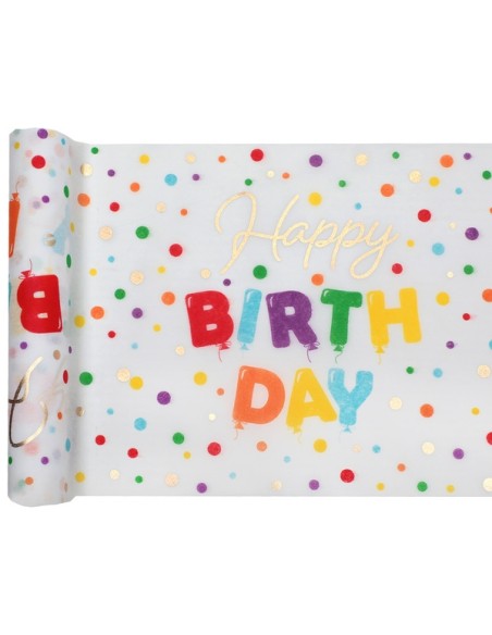 Chemin de table Ballons et paillettes 5m