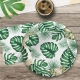 6 assiettes anniversaire tropical 23cm