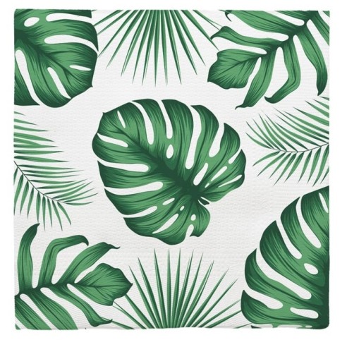 6 assiettes anniversaire tropical 23cm