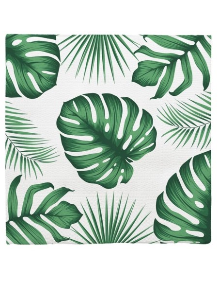 6 assiettes anniversaire tropical 23cm