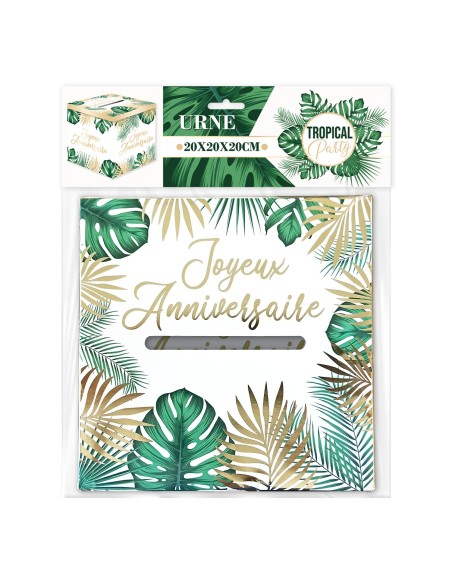 6 gobelets anniversaire tropical