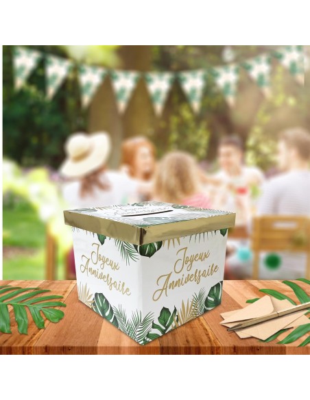 6 gobelets anniversaire tropical