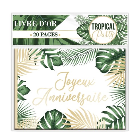 12 pailles anniversaire tropical