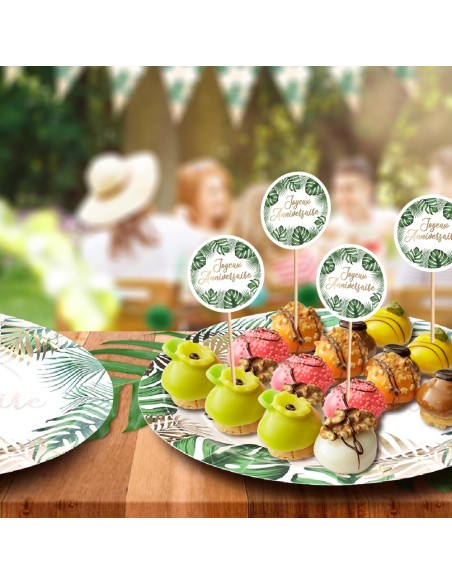 60 déco de table anniversaire tropical