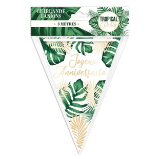 Centre de table anniversaire tropical 2