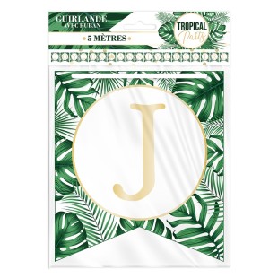 Guirlande fabions anniversaire tropical 2