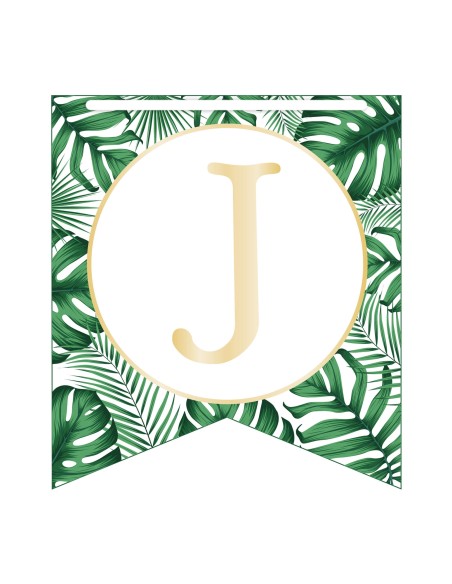 Guirlande fabions anniversaire tropical