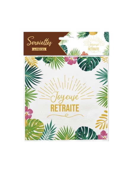 20 serviettes Retraite