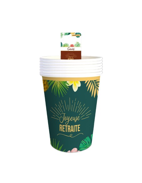 10 gobelets Retraite