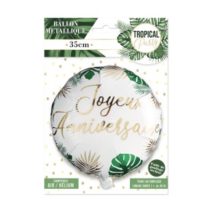 Ballons métalliques joyeux anniversaire - Multicolore 2