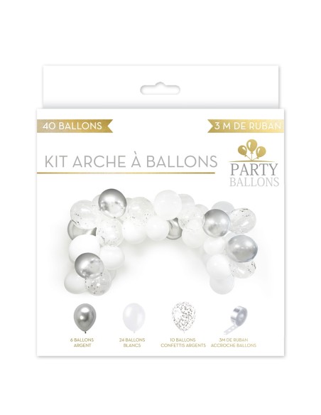 Kit arche à ballons rose doré