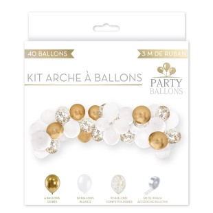 Kit arche à ballons multicolores 2