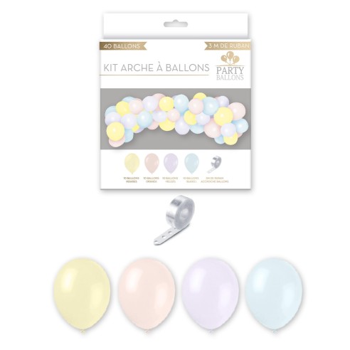 Kit arche à ballons doré champagne