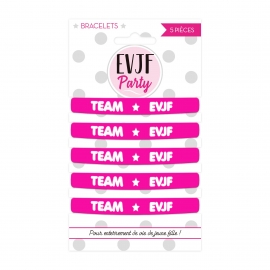 5 bracelets team EVJF