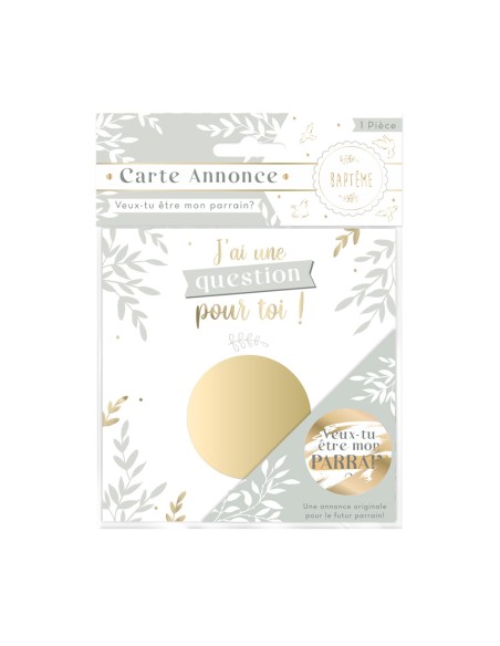 Carte annonce marraine