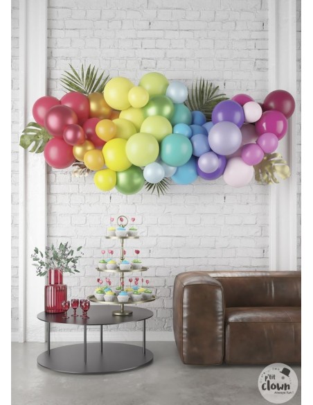 Kit arche à ballons macaron