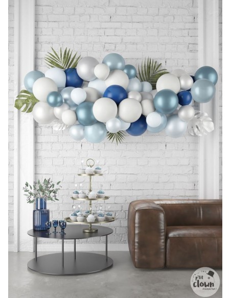 Kit 50 ballons ballons argent
