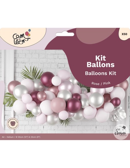 Kit 50 ballons ballons or