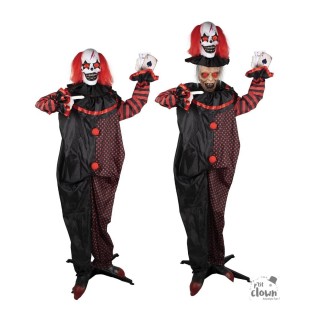 Fillette maudite sur cheval à bascule animé - 100 cm