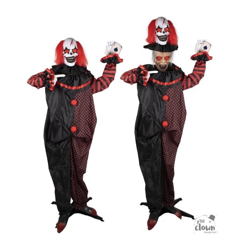 Fillette maudite sur cheval à bascule animé - 100 cm